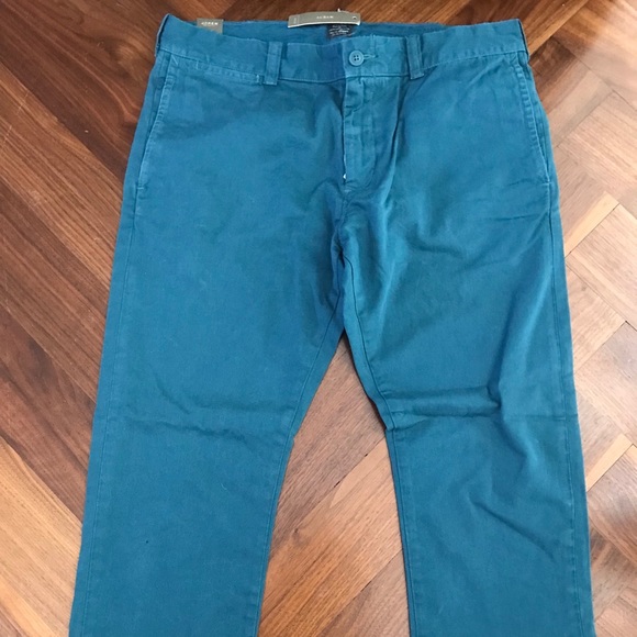 teal chinos mens